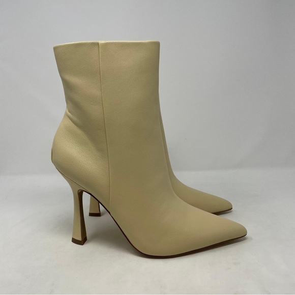 Sam Edelman Ella Leather Pointed Toe Ankle Dress Booties in Eggshell -  NWT - Picture 4 of 13
